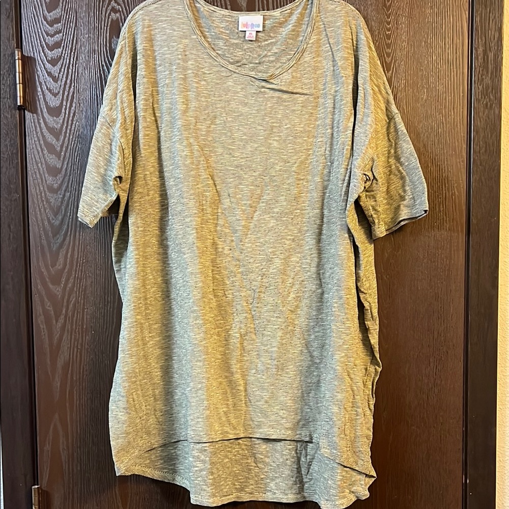 LuLaRoe Striped Gray T-Shirt